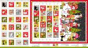 Calendrier de l'AVENT Panneau Bonhomme de Neige