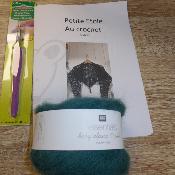 KIT Etole au crochet BLEU PETROLE