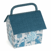 Boite couture Tissu Nichoir Bleue