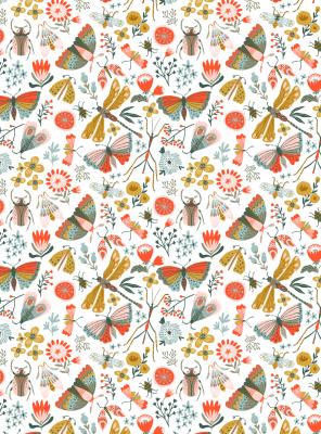 Tissu Percale Nerverland Blanc