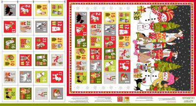 Calendrier de l'AVENT Panneau Bonhomme de Neige