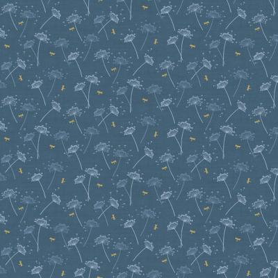 Tissu MAKOWER HEDGEROW COWSLIP BLUE