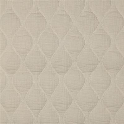 Tissu coton double gaze matelassée Crème