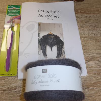 KIT Etole au crochet GRIS