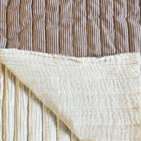 Tissu coton matelassé Country Chataigne