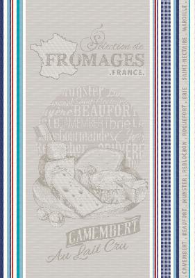 Torchon Coton jacquard Fromages