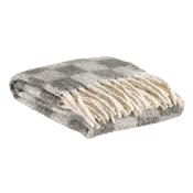 Plaid ISABEL DAMIER ARDOISE