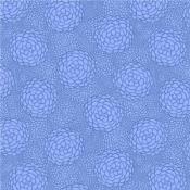 Tissu Windham TEA CUP Grosses Fleurs Bleu