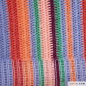 Tissu Maille Raffia multicolore