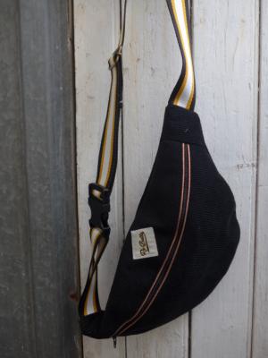 Sac Banane VELOURS NOIR