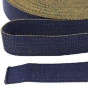 Sangle pour sac Lurex uni 30 mm bleu