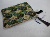  Pochette tissu Jacquard Wazabi