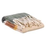 Plaid ISABEL Rayé ROUILLE