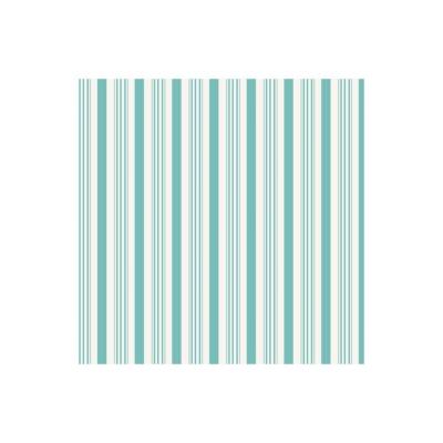 Tissu Barefoot Roses rayures turquoises