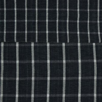 Double gaze Sided Check Bleue