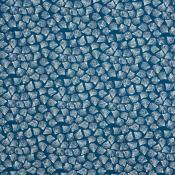 Toile enduite Sandbank coquillages bleu