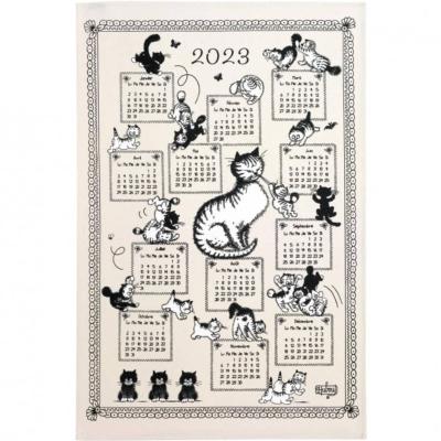 Torchon Chat DUBOUT Calendrier 2023 Chaton