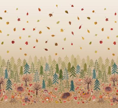 Tissu Lewis et Irene Winter Nap Paysage