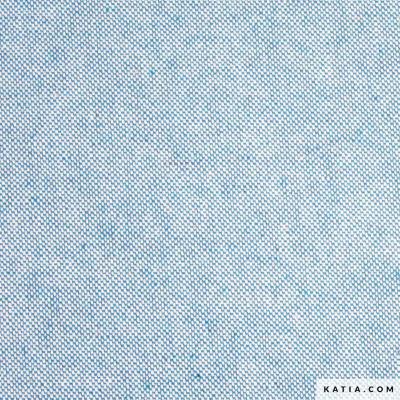 Toile CANVAS coton recyclé uni bleu