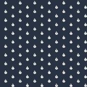 Tissu Popeline Poppy bleu marine voilier