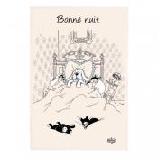 Torchon Chat DUBOUT Bonne Nuit