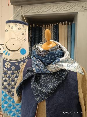 Etole TISSU PATCH BLEU