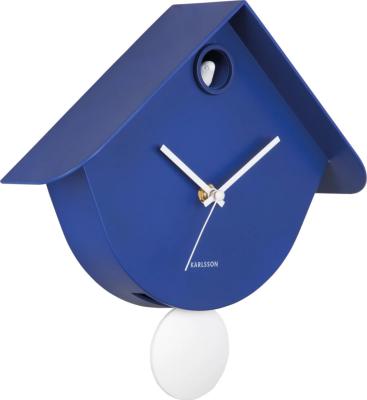 Horloge murale Coucou Rétro Bleu Cobalt