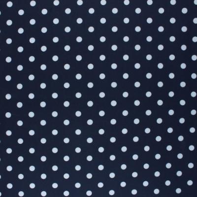 Tissu enduit POPPY Pois MArine