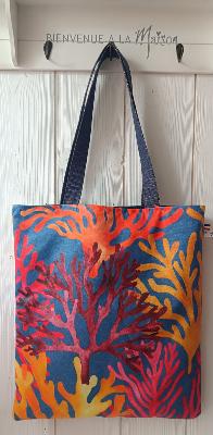  Sac de Plage  Coraux Multicolore