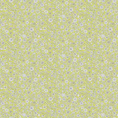 Tissu Makower Country Cuttings Liberty FLORA GREEN 003-G