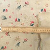 Tissu NOËL CANVAS EFFET LIN EYDIS 