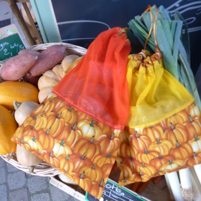 Kit à coudre " Sacs à Vrac" Physalis orange