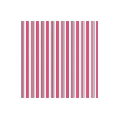 Tissu Barefoot Roses rayures roses