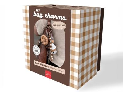 Kit crochet pour débutant - bag charms-coffee time