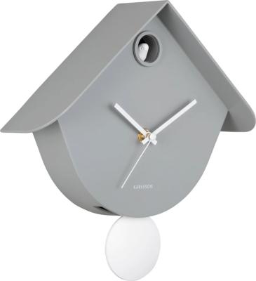 Horloge murale Coucou Rétro gris