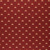 Tissu POPPY Retro Graphic Brique