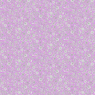Tissu Makower Country Cuttings Liberty FLORA LILAS 003L