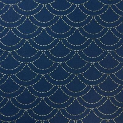 Sashuko Toile  olympus Vagues MArine