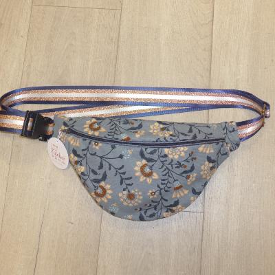Sac Banane Fleurs Bleues