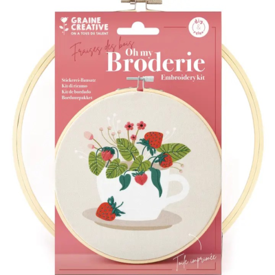 Kit à broder Fraises des bois