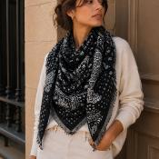 Etole Triangle Paisley Noir