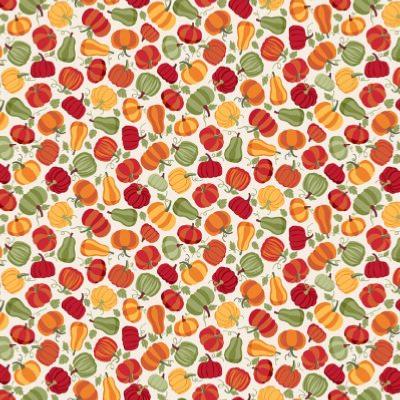 Tissu Makower Autumn day Citrouilles