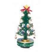 Boîte à musique SAPIN BOIS VERT 28cm