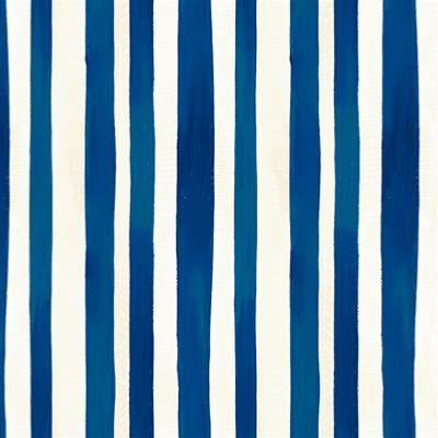 Tissu Windham TEA CUP Rayures Bleu