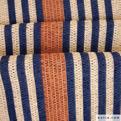 Tissu Maille Raffia bleu