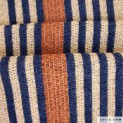 Tissu Maille Raffia bleu