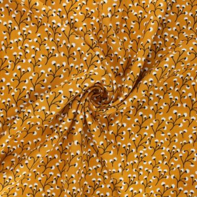 Viscose Fleurs Small Jaune