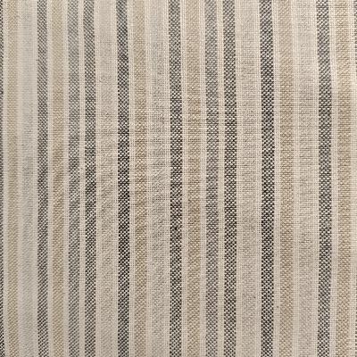 Toile CANVAS coton recyclé fines Rayures gris