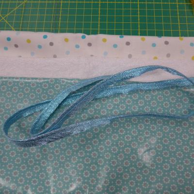 Kit à coudre Pochon et Lingettes-Pois Turquoise
