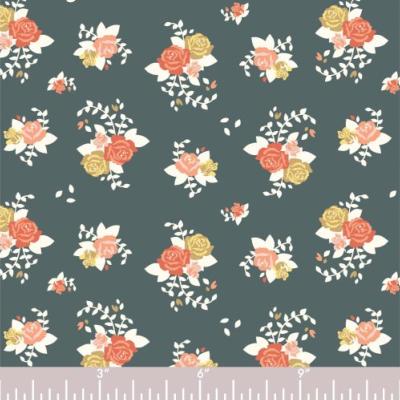 Tissu BIO BIRCH FABRICS " Rosette Fleurs"